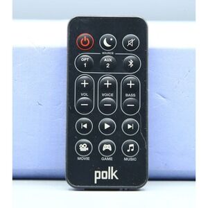 Polk Audio Signa Solo Soundbar Remote Control RE1702-1 Black OEM Replacement